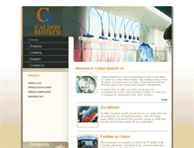 Tablet Screenshot of caldonbiotech.com